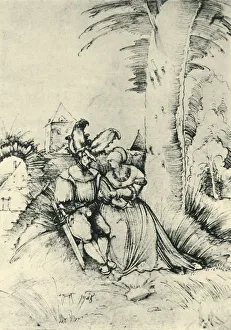 Altdorfer Prints: Lovers, 1508, (1943). Creator: Albrecht Altdorfer