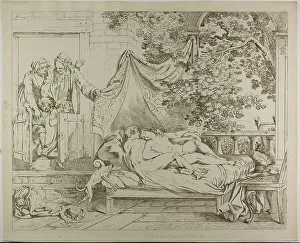Voyeur Prints: The Lovers, 1799. Creator: Johann Heinrich Ramberg