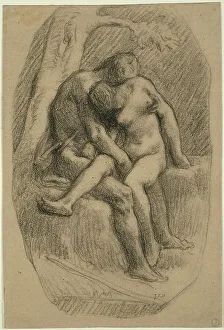 The Lovers, 1846/50. Creator: Jean Francois Millet
