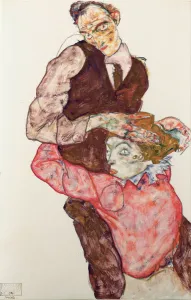 Loving Prints: Lovers, 1914-1915. Artist: Schiele, Egon (1890?1918)