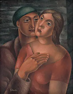 Lovers, 1926. Creator: Mikulas Galanda