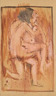 Cyprian Prints: Lovers, 1936. Creator: Cyprian Majernik