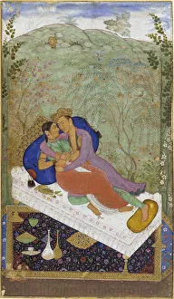 Manohar Prints: Lovers, c1597. Artist: Manohar