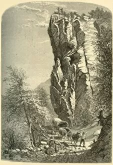 Bryant Gallery: The Lovers Leap - At Early Sunrise, 1872. Creator: John J. Harley