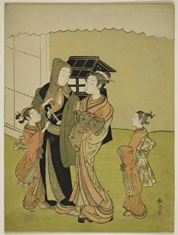 Parting Gallery: Lovers Parting in the Morning, c. 1765 / 70. Creator: Suzuki Harunobu