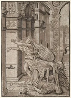 The Lovers Surprised by Death, 1510. Creator: Hans Burgkmair (German, 1473-1531)