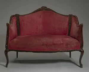Shop Gallery: Loveseat from Maes Millinery Shop, 1900-1950. Creator: Unknown