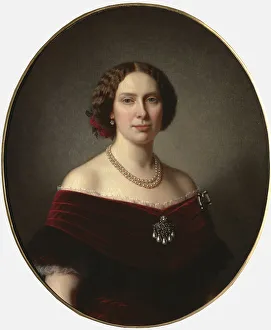 Lindgren Amalia Prints: Lovisa, 1828-1871, Queen of Sweden. Creator: Amalia Lindegren