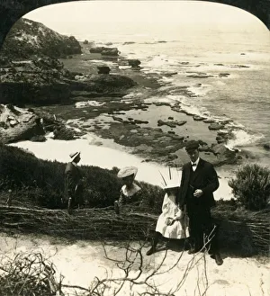 Tide Prints: Low Tide at the Back Beach, Sorrento, Victoria, Australia, c1909. Creator: George Rose