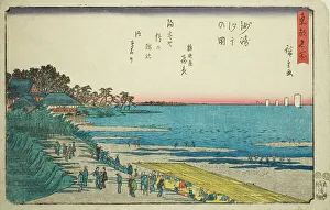 Low Tide at Susaki (Susaki shiohi no zu), from the series Famous Places in the Eastern...c1847/52. Creator: Ando Hiroshige. Low Tide at Susaki (Susaki shiohi no zu), from the series Famous Places in the Eastern...c1847/52