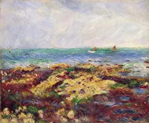 Horizon Prints: Low Tide at Yport, 1883. Creator: Pierre-Auguste Renoir