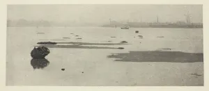 Emerson Dr Peter Henry Prints: Low Water on Breydon, 1887. Creator: Peter Henry Emerson