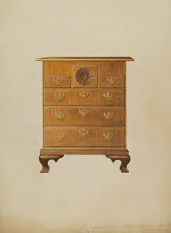 Handles Collection: Lowboy, 1937. Creator: Henry Tomaszewski