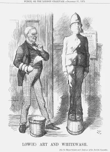 Criticism Prints: Low(e) art and whitewash, 1873. Artist: Joseph Swain