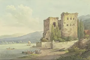 Unesco Prints: The Lower Castle (Bromserburg) near Rudesheim am Rhein