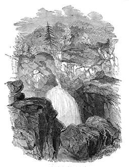 Landells Prints: Lower Falls of the Bruar, 1844. Creator: Ebenezer Landells