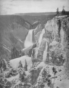 Cn Greig And Prints: Lower Falls of the Yellowstone, Wyoming, c1897. Creator: Unknown