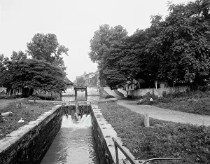 Lock Gates Prints: Lower locks, C & O canal, Washington, D