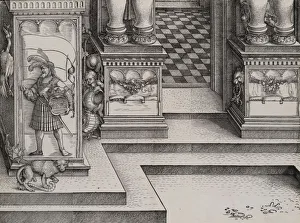 Andreae Hieronymus Gallery: Lower Portion of the Entryway to the Right Portal (Die Porten des Adels)