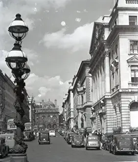 Streetlighting Prints: Lower Regent Street, London, c1955. Creator: Arthur Charles Kirby Ware