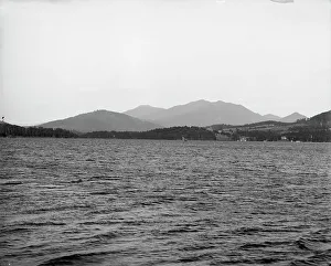 Adirondacks Prints: Lower Saranac Lake from Shingle Bay Point
