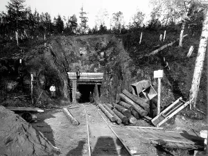 Development Prints: Lower Part of the Tunnel at Verst 36, 1900-1904. Creator: Unknown