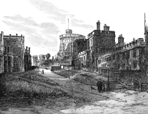 Railton Prints: The Lower Ward, Windsor Castle, Berkshire, 1900. Artist: A Railton