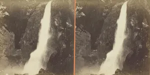 Carleton Emmons Watkins Gallery: The Lower Yosemite Fall, Yosemite Valley, Mariposa County, Cal. 1861 / 76