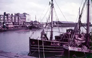 Fishing Boat Prints: Lowestoft, Suffolk, c1955. Creator: Arthur Charles Kirby Ware