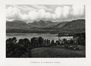 Images Dated 17th February 2006: Lowwood and Langdale Pikes, Lake District, Cumbria, 1896