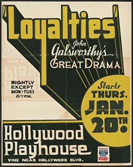 Loyalties, Los Angeles, 1938. Creator: Unknown