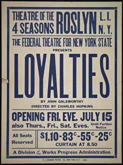 Navy Blue Prints: Loyalties, Roslyn, NY, 1938. Creator: Unknown