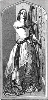Loyal Prints: Loyalty: Catherine Douglas barring the door, at Scone, 1844. Creator: Unknown