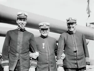 Caps Prints: Lt. Anderson, Adm. Osterhaus, Capt