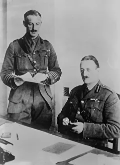 White Army Prints: Lt. Col. J. M. Blair, Maj. Gen. Knox, 1918. Creator: Bain News Service