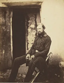 Crimea Ukraine Prints: Lt. Colonel Prince Edward of Saxe Weimar, 1856. Creator: Roger Fenton