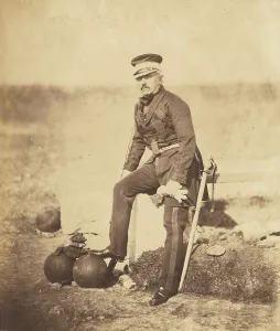Crimea Ukraine Prints: Lt. General Barnard, C.B. 1855. Creator: Roger Fenton