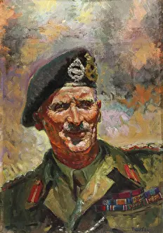 Looking Sideways Prints: Lt-General Sir Bernard Montgomery, c1942. Creators: Central Office of Information, Unknown