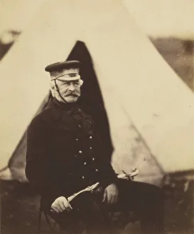 Crimea Ukraine Prints: Lt. General Sir Richard England, K.C.B. 1855. Creator: Roger Fenton