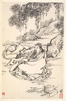 1644 1911 Prints: Lu Tong and Servant, 1788. Creator: Min Zhen (Chinese, 1730-after 1788)