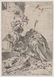 Nicholas St Prints: Three Lucchese saints Sts Nicholas Tolentino