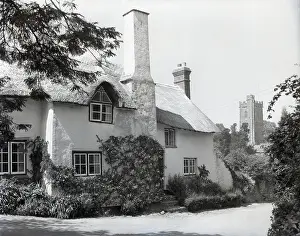 Thatched Roof Prints: Luccombe, Somerset, c1955. Creator: Arthur Charles Kirby Ware