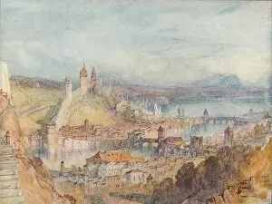 Arial View Collection: Lucerne, 1909. Artist: JMW Turner
