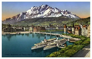 Lake Lucerne Prints: Lucerne, Switzerland, 20th century