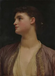 Frederic Lord Leighton Prints: Lucia, possibly late 1870s. Creator: Frederic Leighton