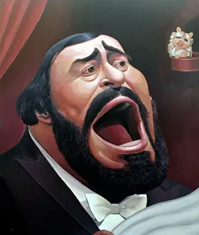 Music Industry Prints: Luciano Pavarotti. Creator: Dan Springer