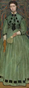 Purses Prints: Lucie Leys, the Artist's Daughter, 1865. Creator: Jan August Hendrik Leys