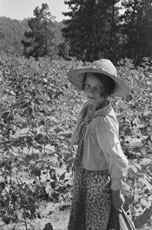 Cotton Plantation Gallery: Lucille Burroughs, Hale County, Alabama, 1936. Creator: Walker Evans