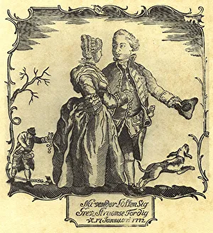 Christian Vii Prints: Luck Turns For You, Count Struensee! (Popular print). Artist: Anonymous