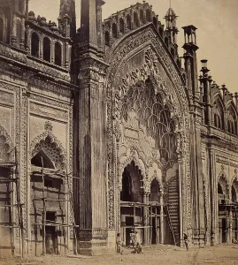 South Asian Prints: Lucknow, India: gateway of the Jumna Musjid, c1858. Creator: Felice Beato